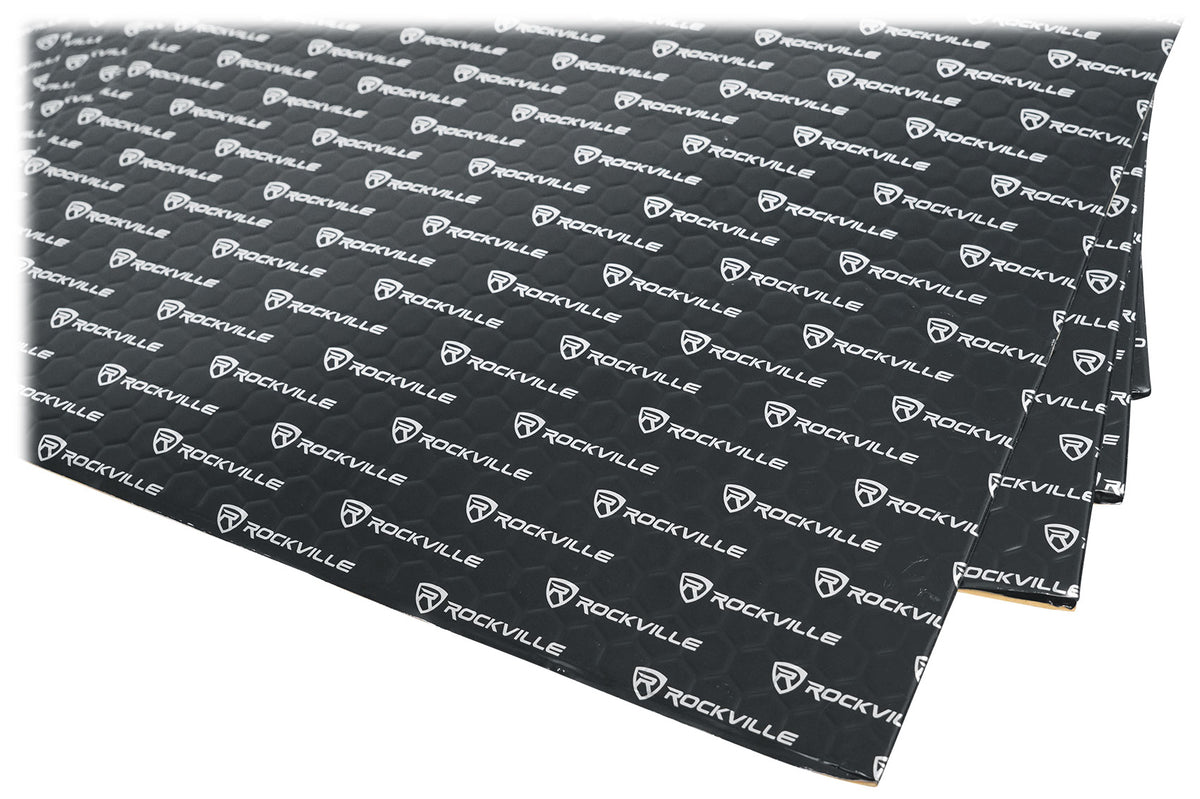 Rockville RockMat 15-25 15 Sq Ft 2.5MM 100 MIL Sound Vibration Deadener Car Kit