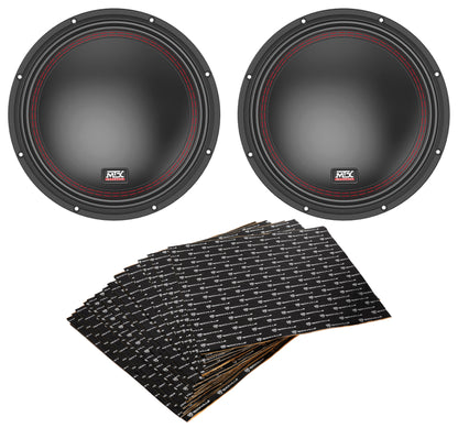 5510-22 10" Subwoofer Pair with Sound Deadening Kit