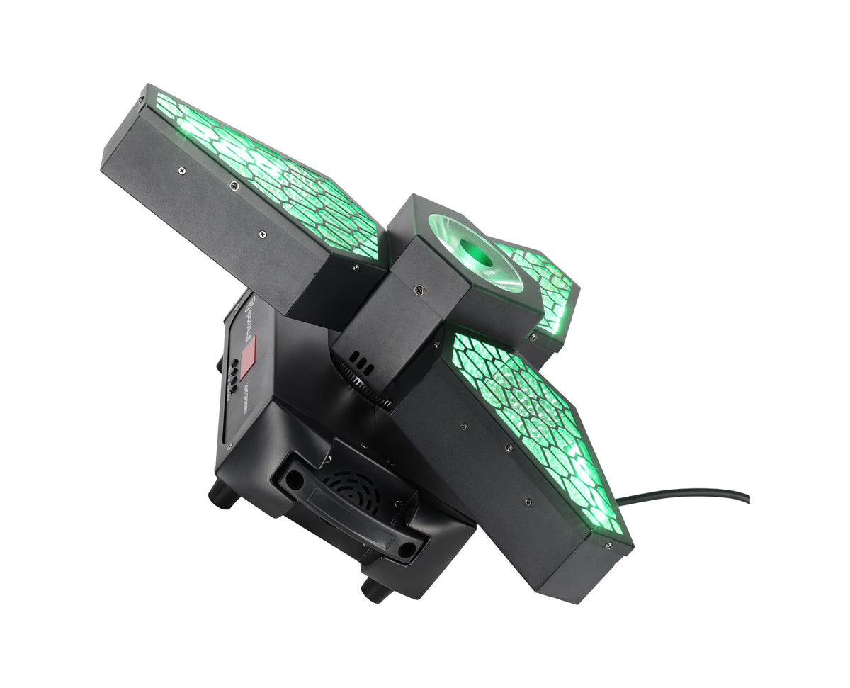 Rockville LEAF SPINNER 250w DJ/Stage 3-In1 Rotating Effect Light, 26 Chan DMX