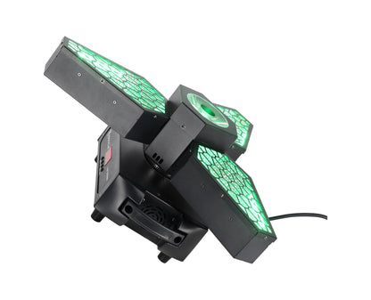 Rockville LEAF SPINNER 250w DJ/Stage 3-In1 Rotating Effect Light, 26 Chan DMX