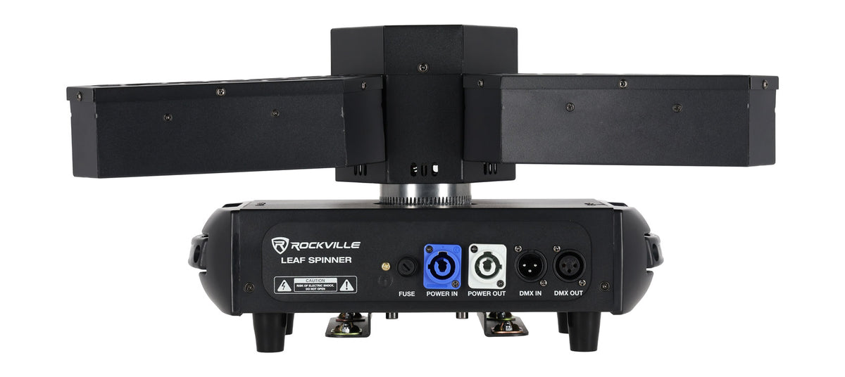 Rockville LEAF SPINNER 250w DJ/Stage 3-In1 Rotating Effect Light, 26 Chan DMX