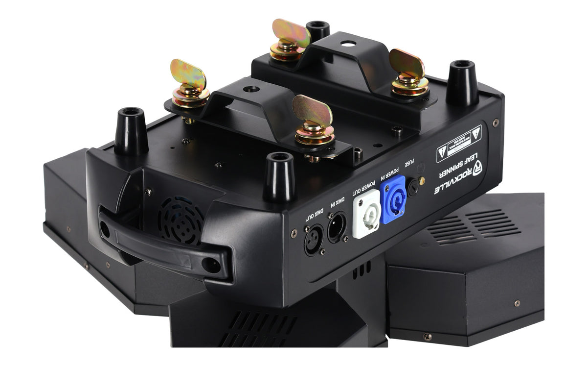 Rockville LEAF SPINNER 250w DJ/Stage 3-In1 Rotating Effect Light, 26 Chan DMX