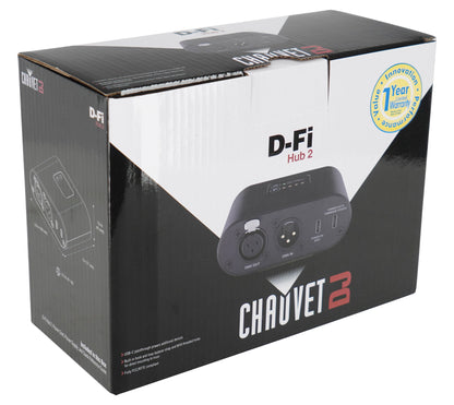 Chauvet D-Fi Hub 2 Compact Wireless DMX Transmitter/Receiver/LED Display DFIHUB2