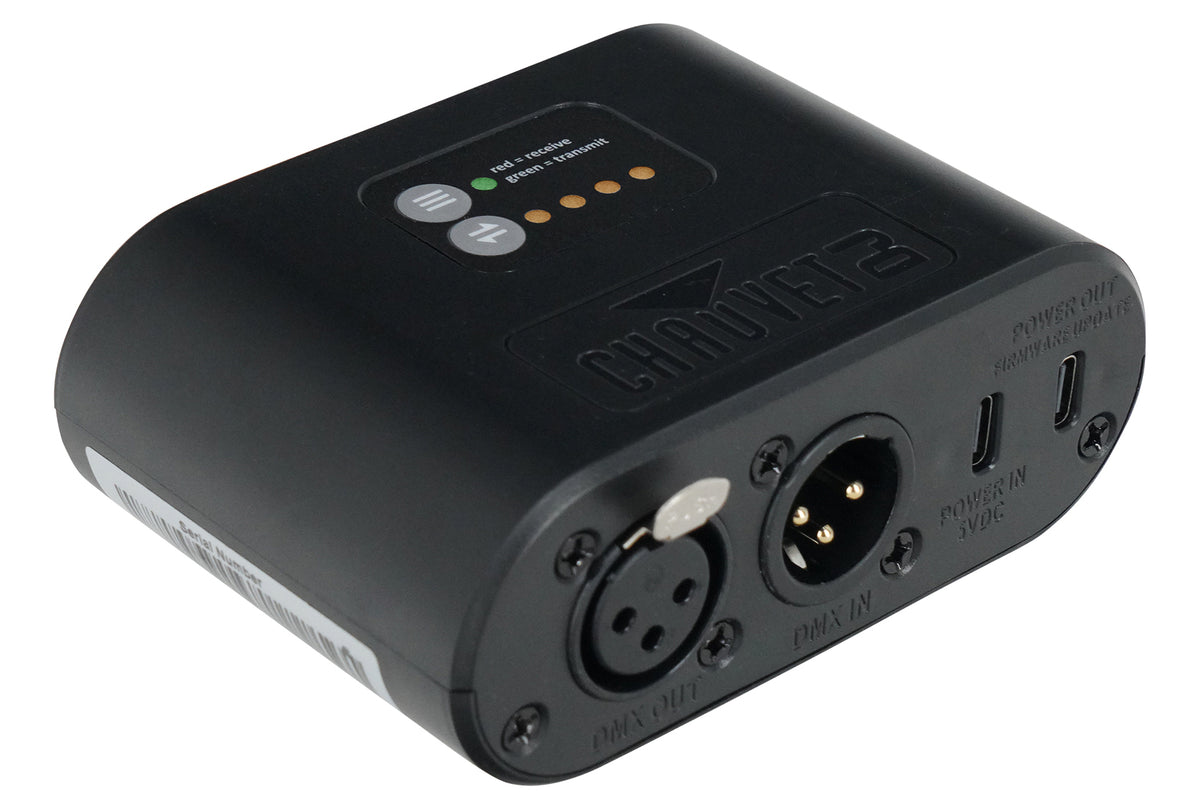 Chauvet D-Fi Hub 2 Compact Wireless DMX Transmitter/Receiver/LED Display DFIHUB2