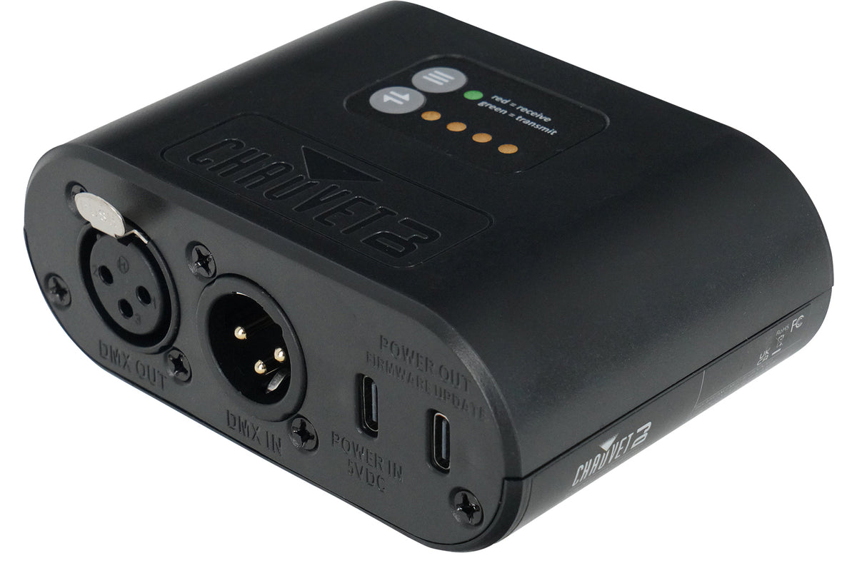 Chauvet D-Fi Hub 2 Compact Wireless DMX Transmitter/Receiver/LED Display DFIHUB2