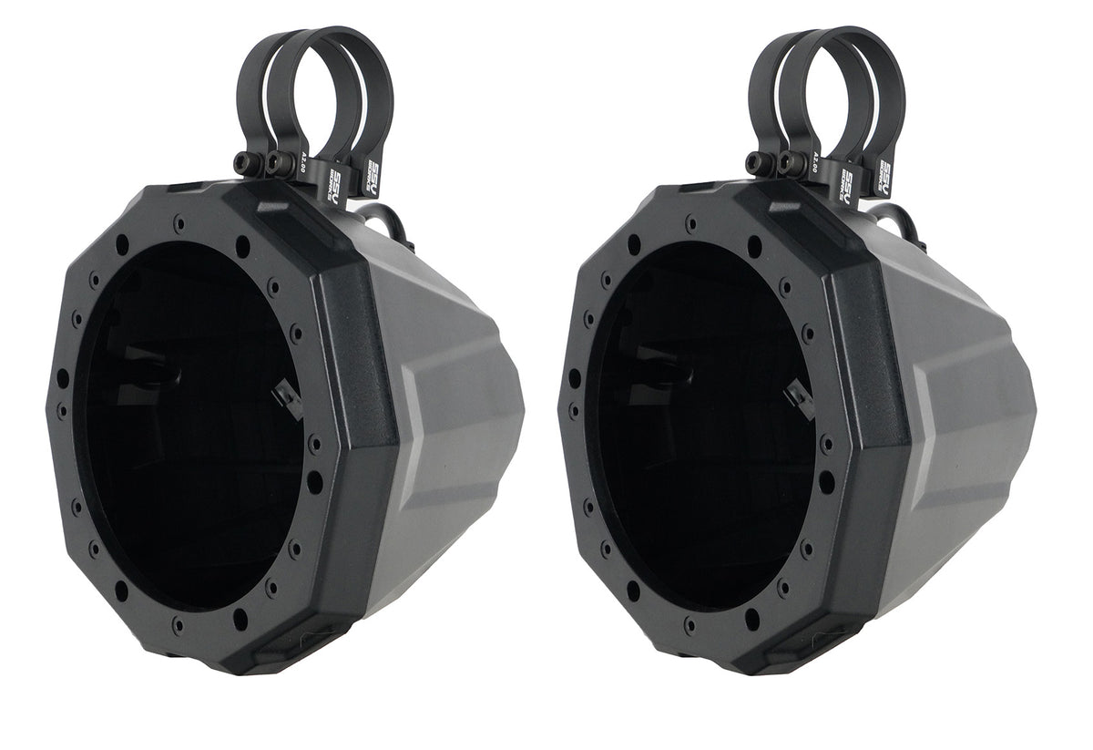 6.5" Roll Cage Speaker Pods With 2" Clamps (Pair)