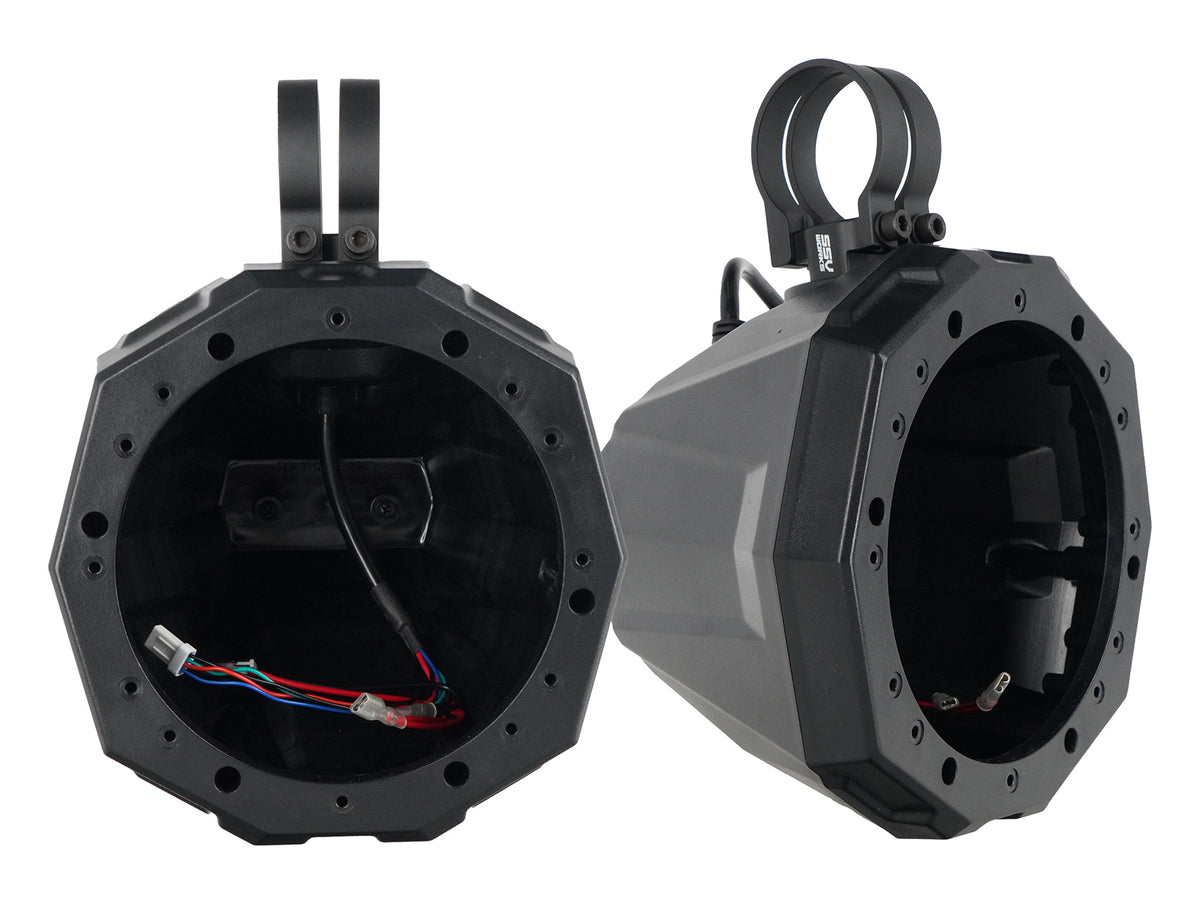 6.5" Roll Cage Speaker Pods With 2" Clamps (Pair)