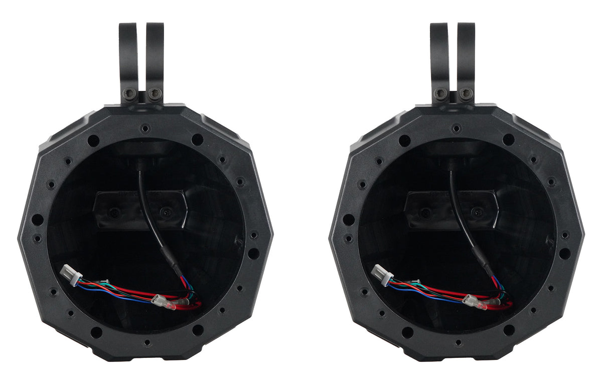 6.5" Roll Cage Speaker Pods With 2" Clamps (Pair)