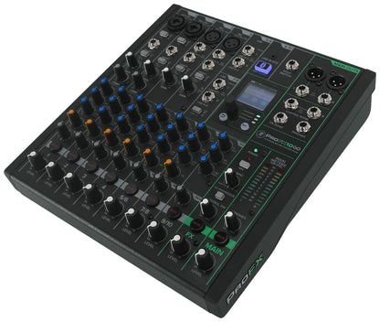 Mackie ProFX10GO 10-Channel Battery Powered Analog Mixer w/FX/USB/Bluetooth