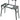 Rockville PKS40 Platform Style 2-Tier Keyboard Stand Adjustable Height + Width