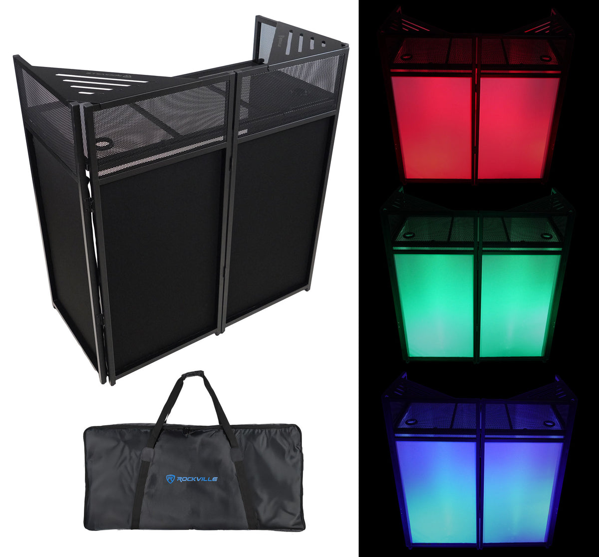 (2) Jolt Bar FXIP LED DMX Strobe/Blinder Lights+DJ Booth Facade