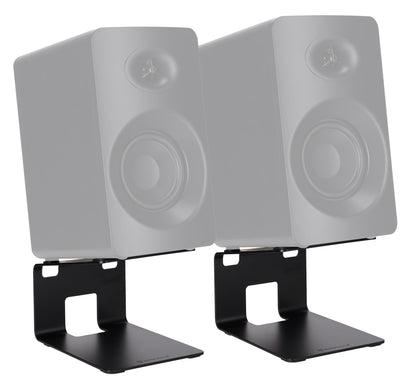 Pair Rockville SR4 Speaker Riser Stands For 4" Desktop Speakers or Monitors