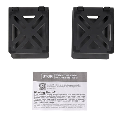 Pair Rockville SR4 Speaker Riser Stands For 4" Desktop Speakers or Monitors