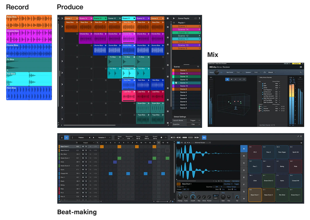 PreSonus Studio One Pro 7 DAW Recording Music Production Software