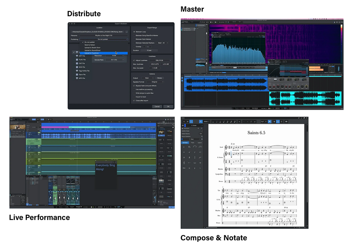 PreSonus Studio One Pro 7 DAW Recording Music Production Software