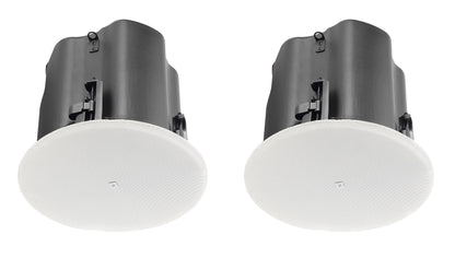 2 JBL Control 414C/T 4" Commercial 70v/8-ohm Ceiling Speakers For Restaurant/Bar