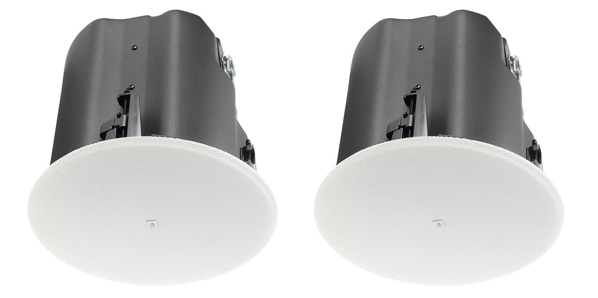 (2) JBL Control 418C/T 8" Commercial 70v/8-ohm Ceiling Speakers 4 Restaurant/Bar