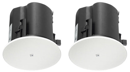 2) JBL Control 424C/T 4" Commercial 70v/16-ohm Ceiling Speakers 4 Restaurant/Bar
