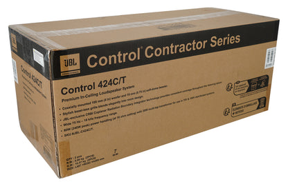 2) JBL Control 424C/T 4" Commercial 70v/16-ohm Ceiling Speakers 4 Restaurant/Bar