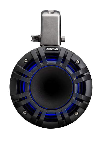 Kicker 51KMTCXL8 8" Black Horn Loaded Marine Wakeboard Tower Speakers KMTCXL8