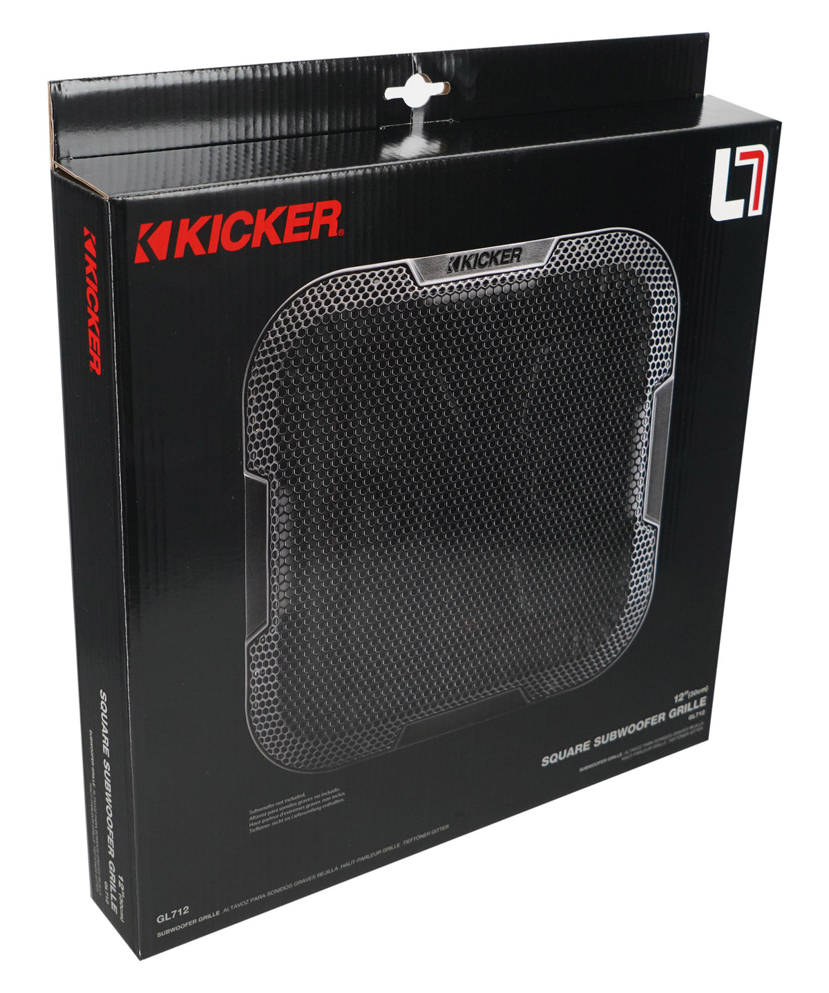 Kicker 52GL712 12" Steel Square Mesh Car Subwoofer Grille 4 Solo-Baric Sub GL712
