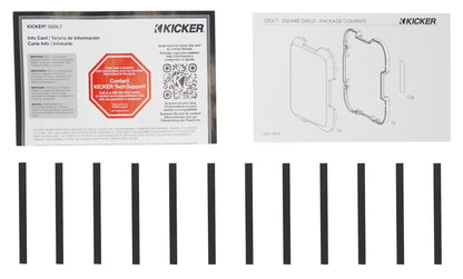 Kicker 52GL715 15" Steel Mesh Square Subwoofer Grille GL715