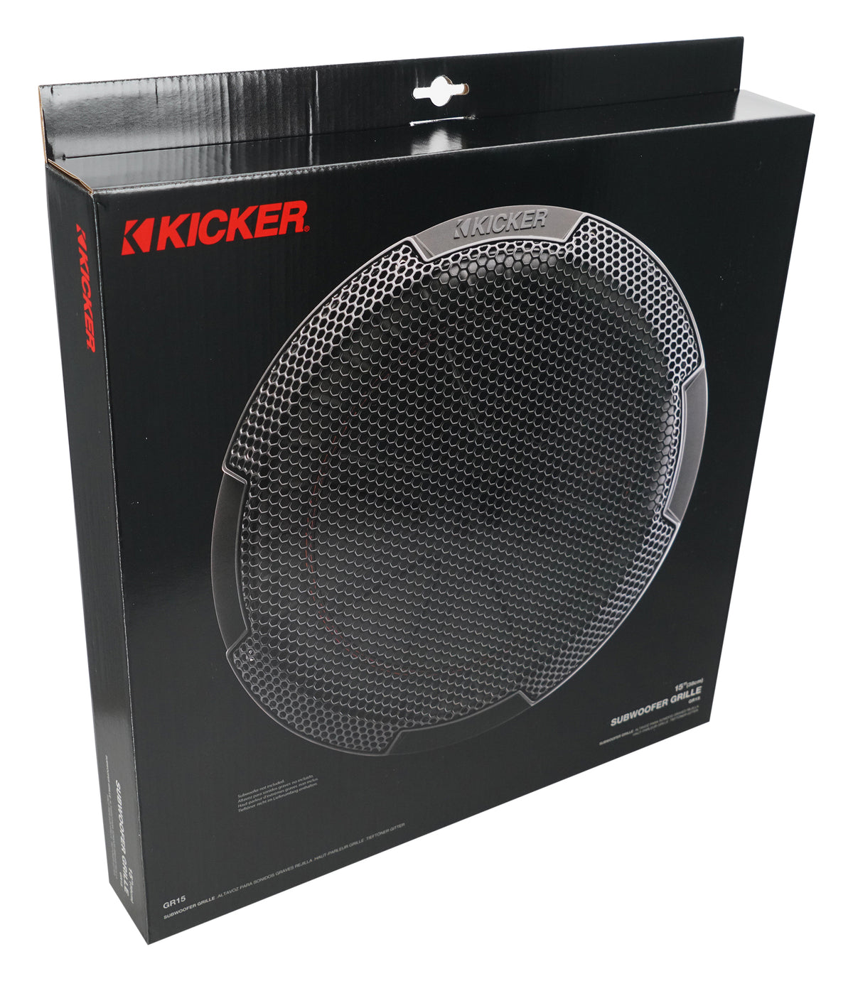 Kicker 52GR15 15" Round Steel Mesh Car Subwoofer Grille For Kicker Subs R15