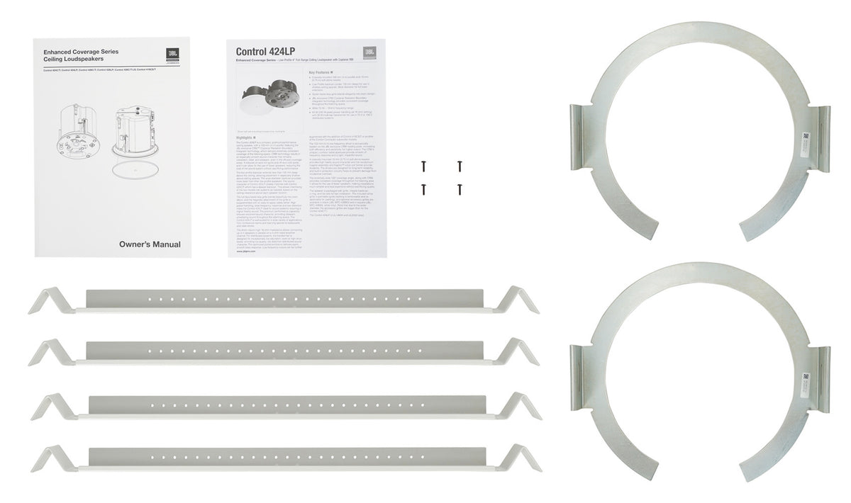 (2) JBL Control 424LP 4" Low Profile 70v/16-ohm Commercial In-Ceiling Speakers