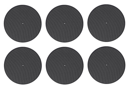 (6) JBL MTC-424BG Round Black Grilles for Control 424C/T In-Celing Speakers