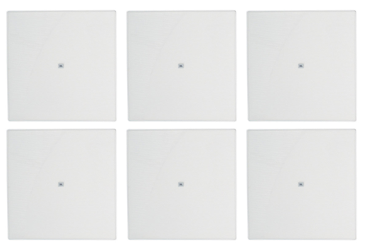 (6) JBL MTC-424SG White Square Grilles for Control 424C/T In-Ceiling Speakers