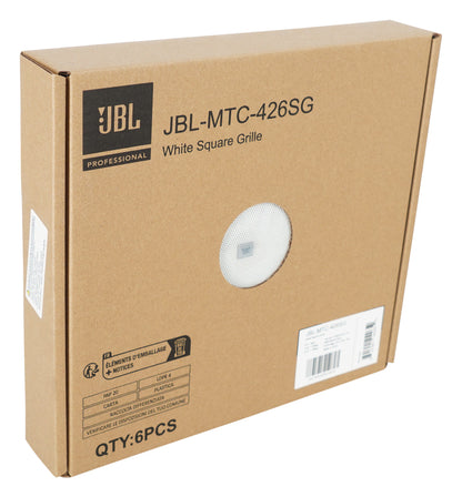 (6) JBL MTC-426SG Square Grilles for Control 426C/T/426LP/424LP Ceiling Speakers
