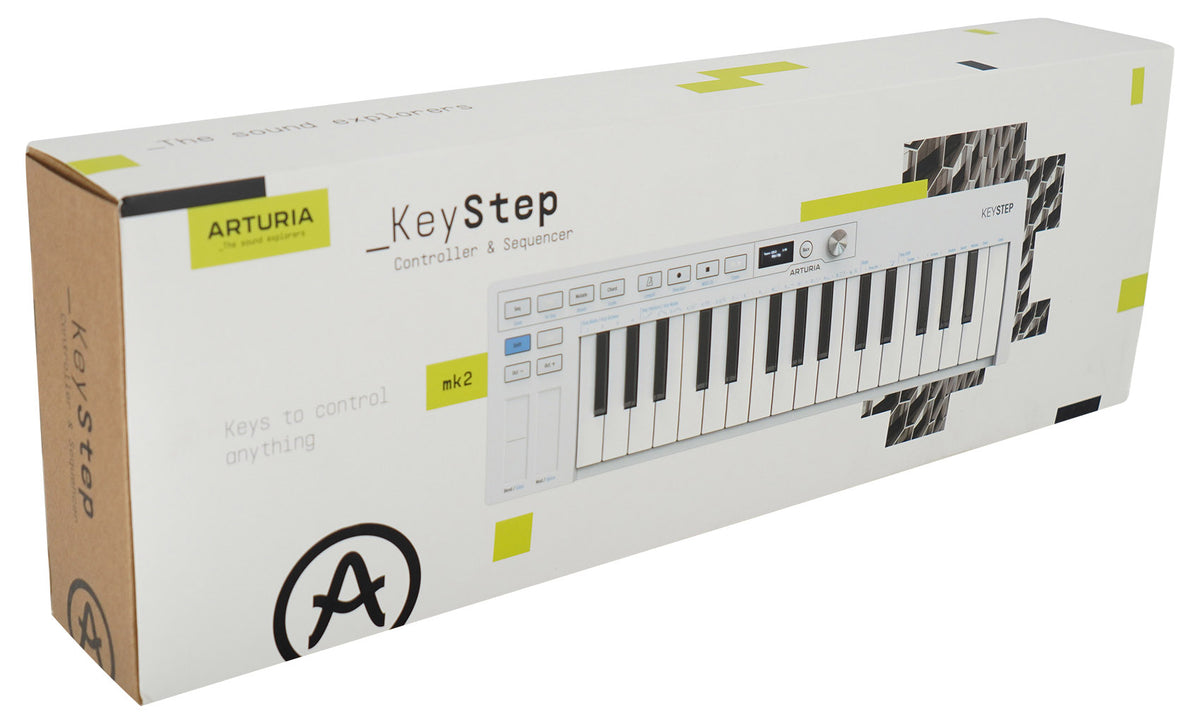 Arturia KEYSTEP MK2 32-Note Slimkey Keyboard Controller/Sequencer MIDI DIN/USB-C
