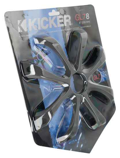 Kicker 08GL78 8" Aluminum Car Subwoofer Grille For Square Solo-Baric L7 Sub
