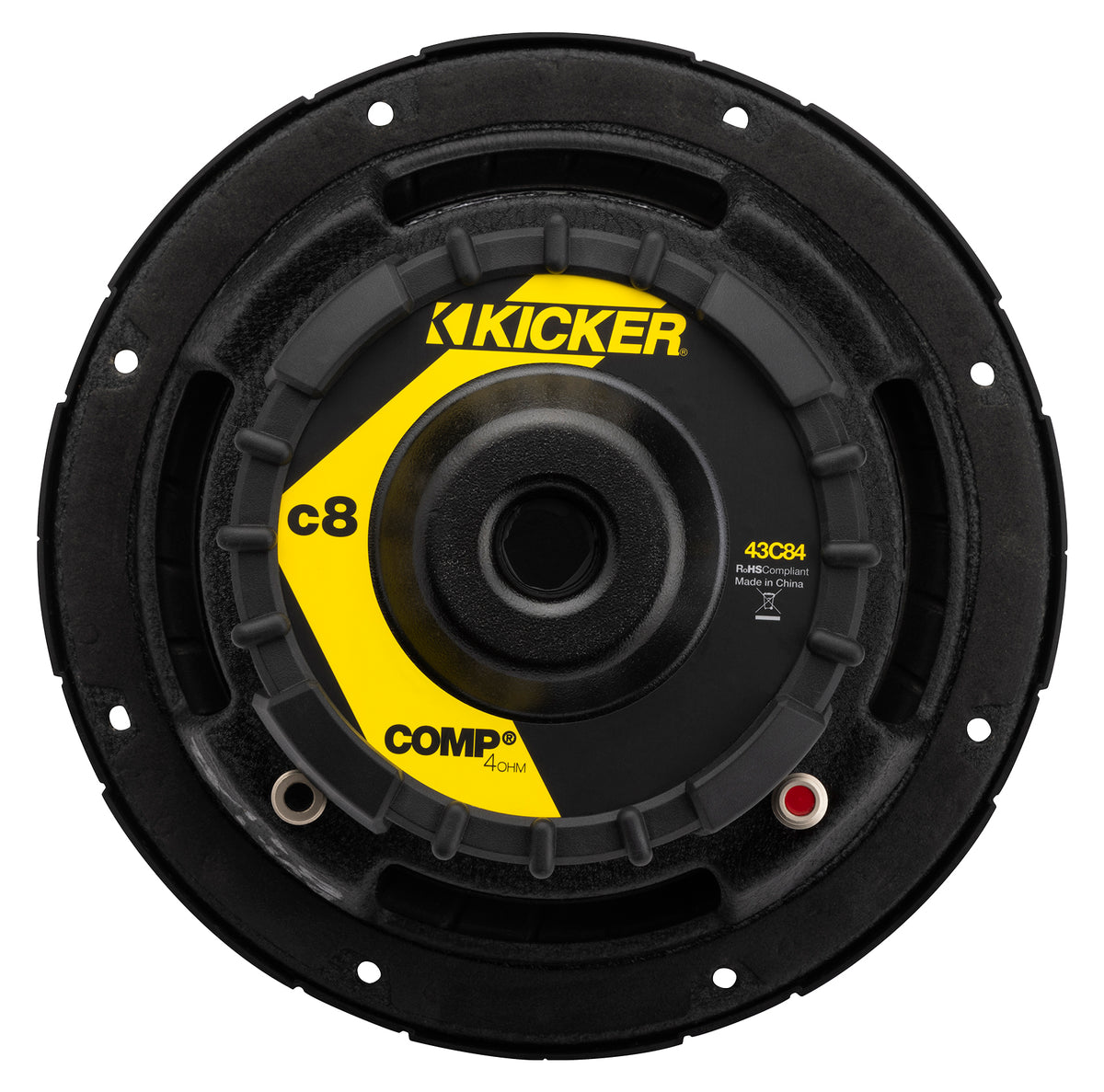 Kicker 43C84 8" 100 Watt RMS Comp Subwoofer 4 Ohm SVC Car Audio Sub C84