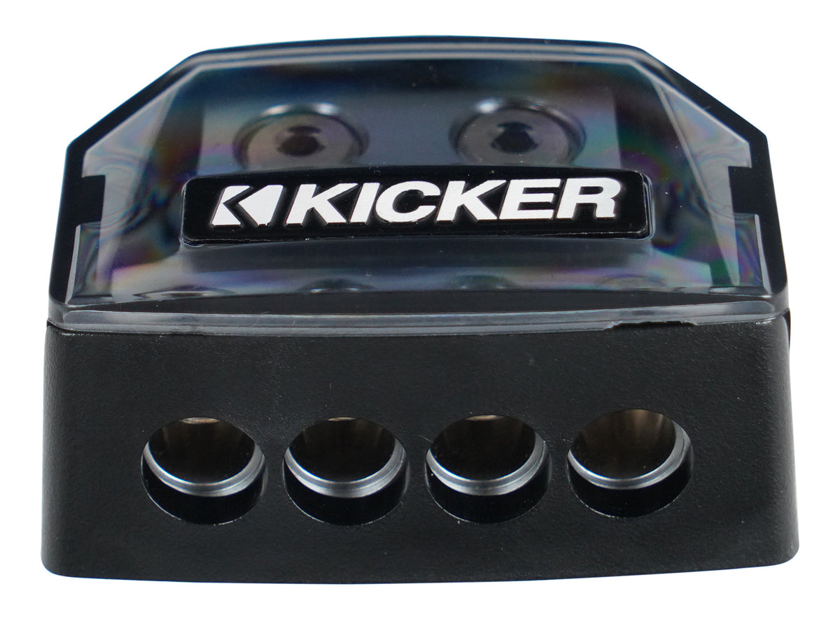 Kicker 46DB4 Distribution Block (2) 1/0-8AWG in, (4) 4-8AWG out DB4