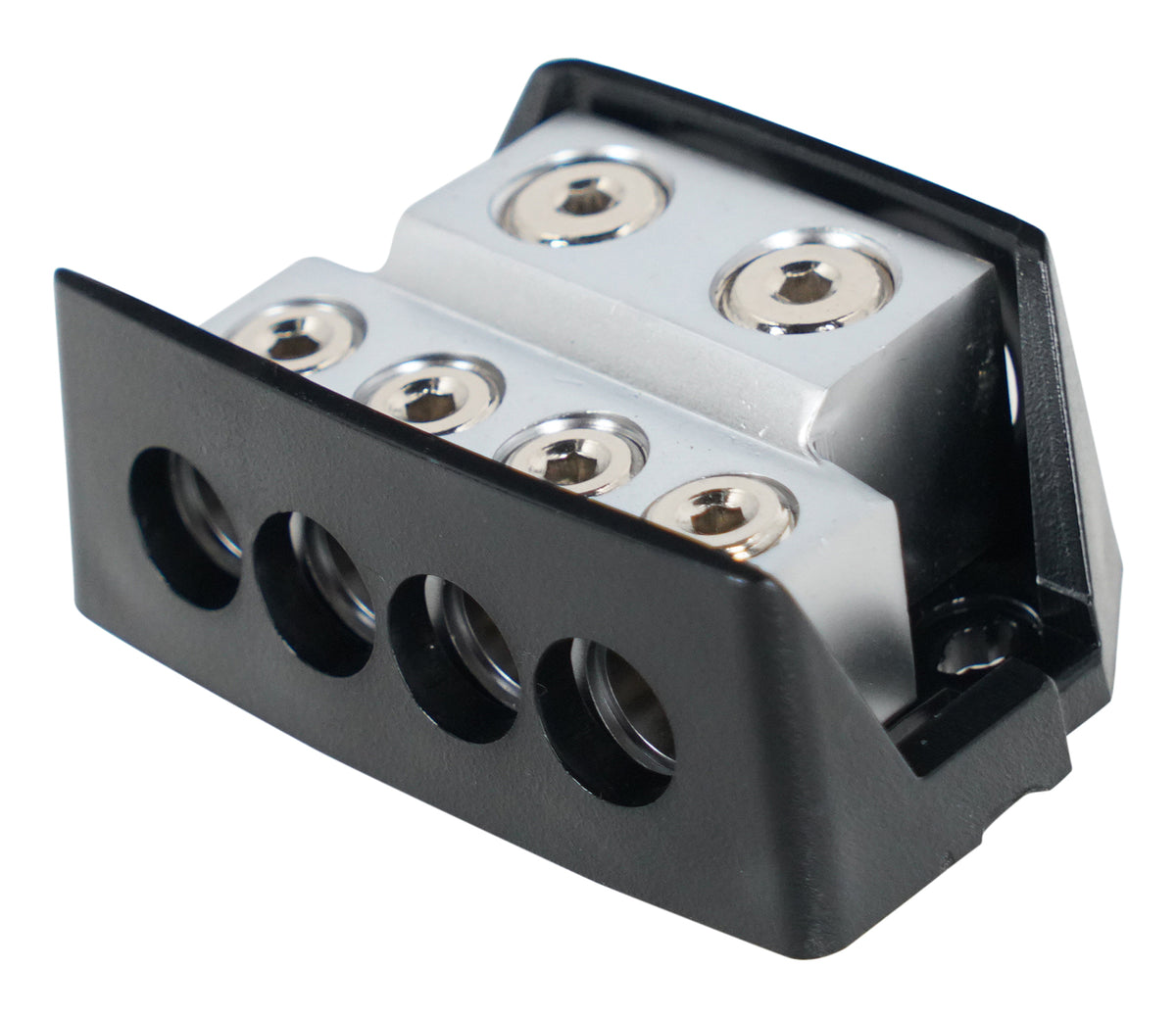 Kicker 46DB4 Distribution Block (2) 1/0-8AWG in, (4) 4-8AWG out DB4