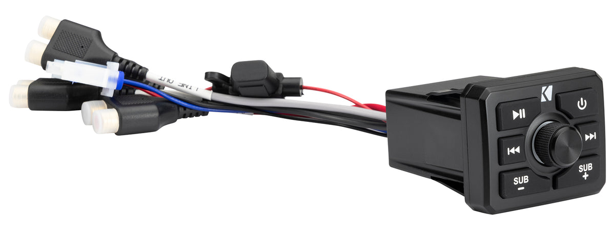 Kicker 51KBTR IP66 Bluetooth Controller for ATV/UTV/XTV/Motorcycle+Sub Out KBTR
