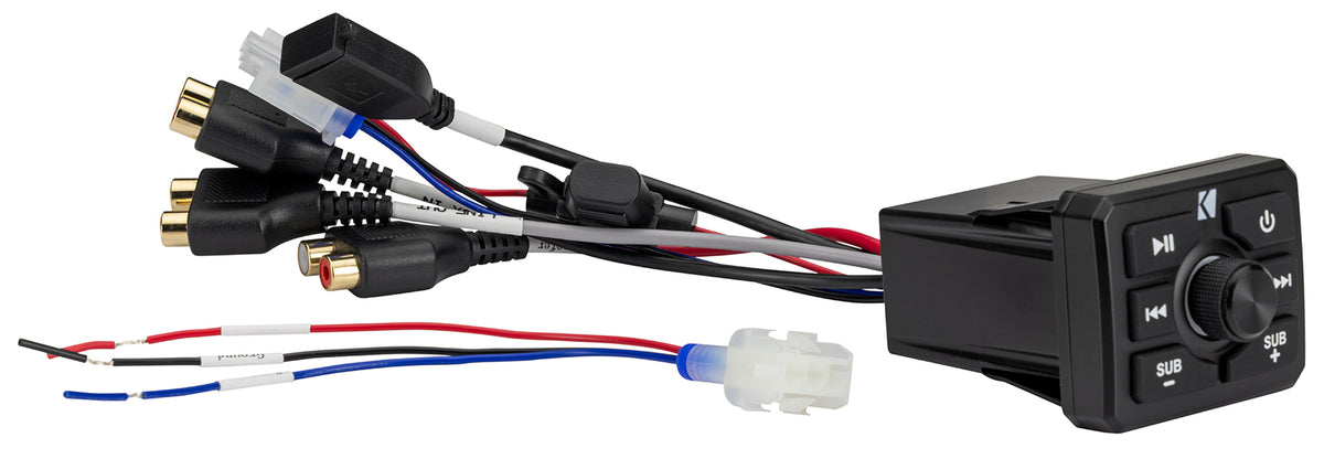 Kicker 51KBTR IP66 Bluetooth Controller for ATV/UTV/XTV/Motorcycle+Sub Out KBTR