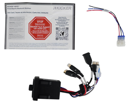 Kicker 51KBTR IP66 Bluetooth Controller for ATV/UTV/XTV/Motorcycle+Sub Out KBTR