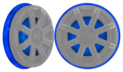 Pair Kicker 51KLSR88 8.8" to 8" LED Adapter Rings for 8" Marine Speakers KLSR8