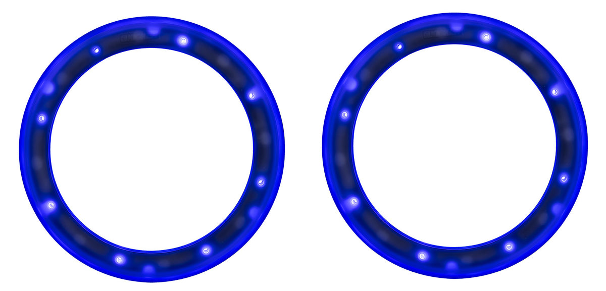 Pair Kicker 51KLSR88 8.8" to 8" LED Adapter Rings for 8" Marine Speakers KLSR8