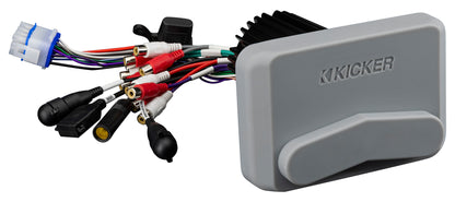 Kicker 51KMC4 Marine Boat Gauge Hole Dual Zone Bluetooth Receiver w/Mic KMC4