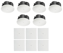 (6) Control 424LP + (6) MTC-426SG Square Grilles