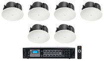 (6) Control 424LP + RCS180-6 6-Zone 70V Amp