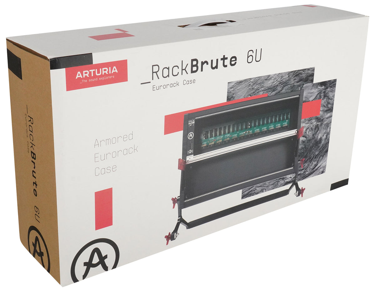 Arturia RackBrute 6U NOIR Armored EuroRack Security Carrier Case - 176 HP
