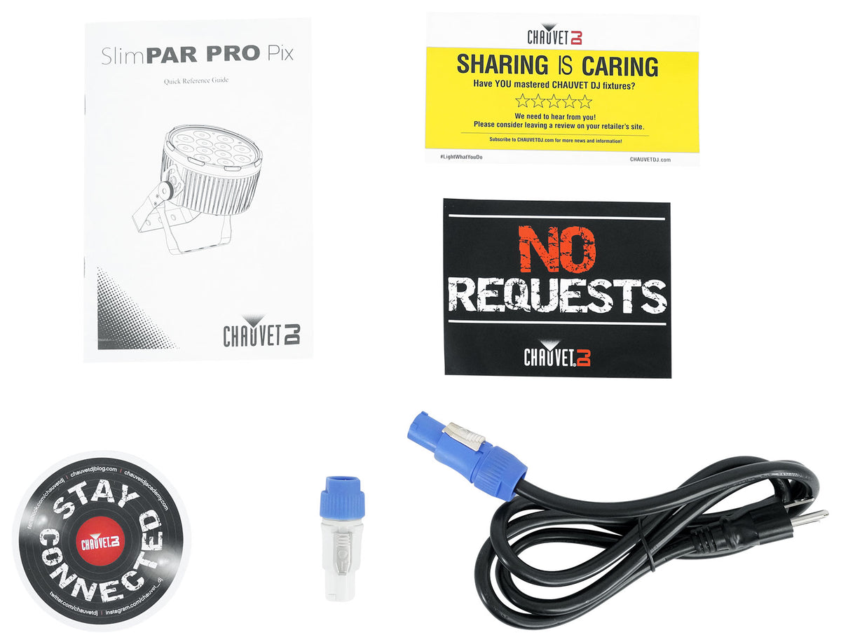 Chauvet DJ SlimPAR Pro Pix RGBAW+UV LED DMX Wash Par Effect Up-Light
