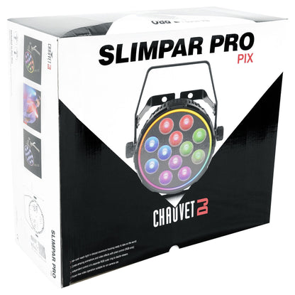 Chauvet DJ SlimPAR Pro Pix RGBAW+UV LED DMX Wash Par Effect Up-Light