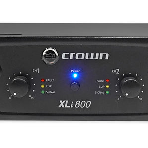 Crown Pro XLi800 600w 2 Channel DJ/PA Power Amplifier Professional Amp XLI 800