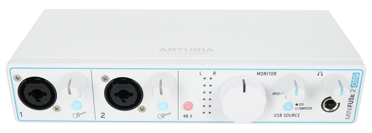 Arturia Minifuse 2 OTG Audio Recording Interface, Bus-Powered / 192 kHz / 24 bit