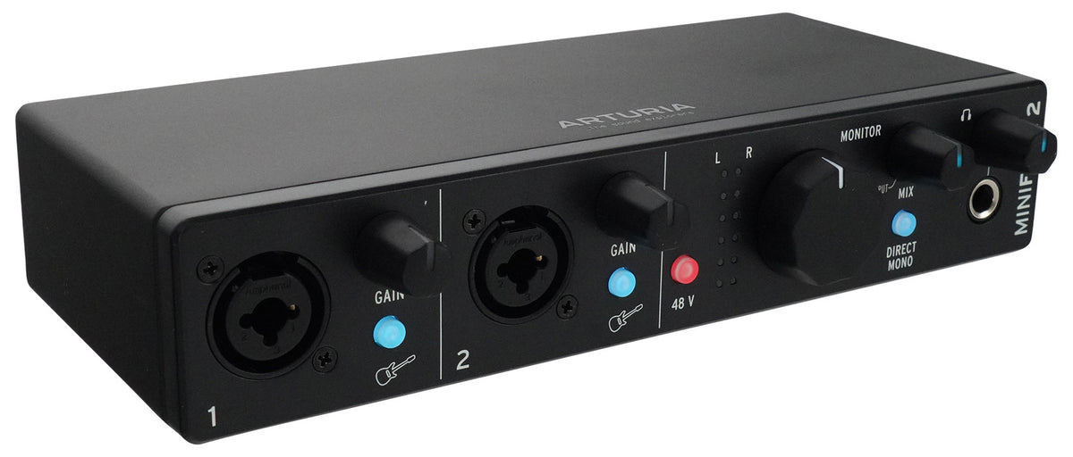Arturia MiniFuse Recording Pack w/Interface+Microphone+Headphones+Cable in Black